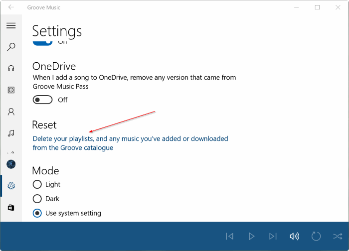 Groove music windows 10